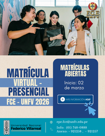 MATRICULA FCE-UNFV 2026