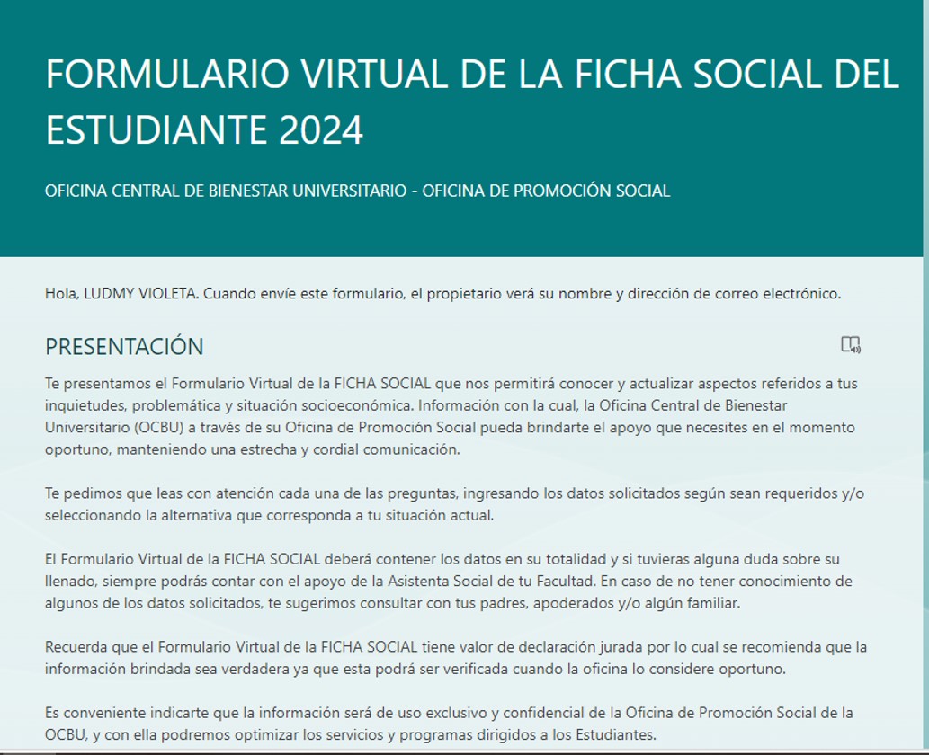 FICHA SOCIAL DEL ESTUDIANTE 2024